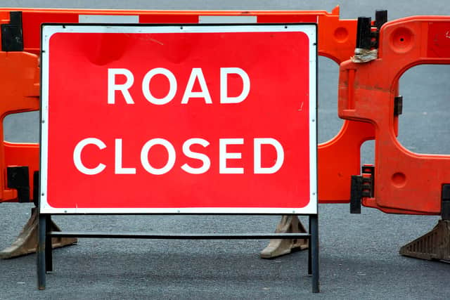 The M8 carriageway will be closed.