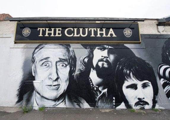 A new mural was painted on The Clutha bar ahead of its reopening. 