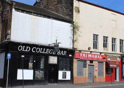 The Old College Bar on High Street has now been demolished