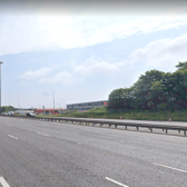 The incident happened near Junction 14 on the M8.