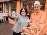 Glasgow council leader Susan Aitken with Brave Bakers owner Petru Blaj.