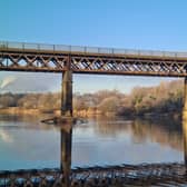 The bridge links Carmyle and Westburn.