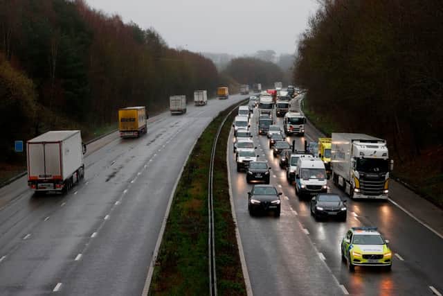 Britain’s motorways. Photo by ADRIAN DENNIS/AFP via Getty Images