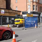 Emergency repairs are underway to fix the problem on Kilmarnock Road in Shawlands