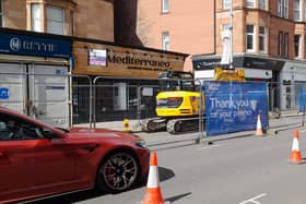 Emergency repairs are underway to fix the problem on Kilmarnock Road in Shawlands