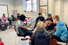 Speak Easy Circus also held music workshops for kids supported by Barnardo’s.