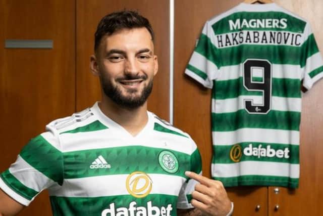 New Celtic signing Sead Haksabanovic has been handed the No.9 jersey