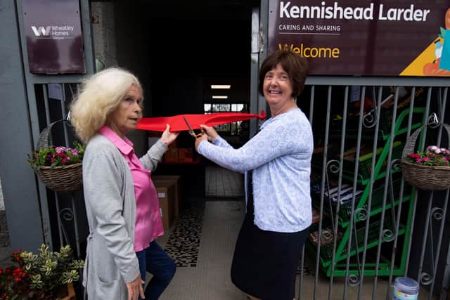 The Kennishead Larder was launched to help support locals with their weekly grocery shop amidst the cost of living crisis 