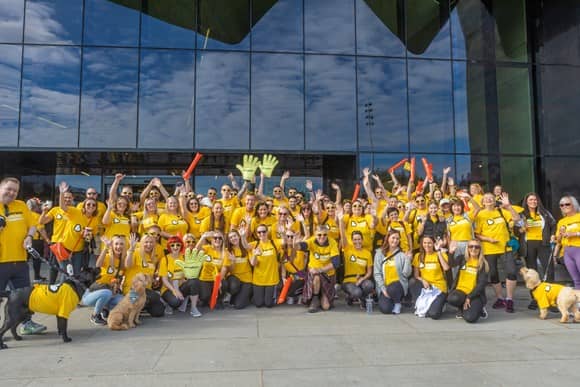 Walkers set off from the Riverside Museum to raise funds for Glasgow’s Beatson Cancer Charity