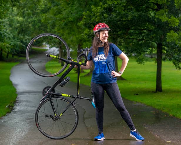 Jennifer Reoch will cycle the 60 mile route to support the campaign to end homelessness 