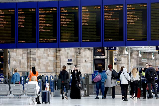 Glasgow Central train station.