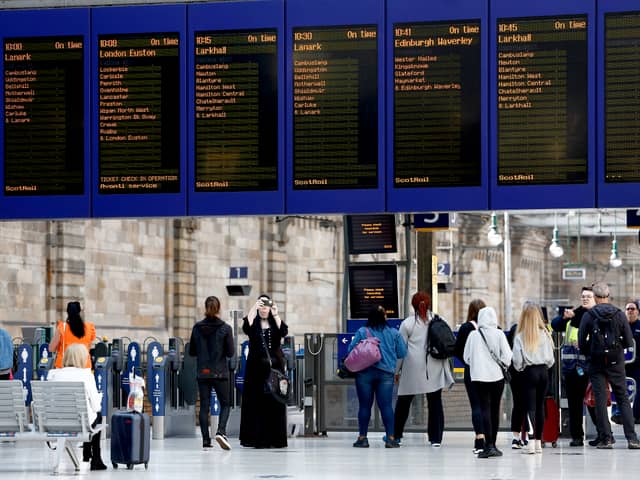 Glasgow Central train station.