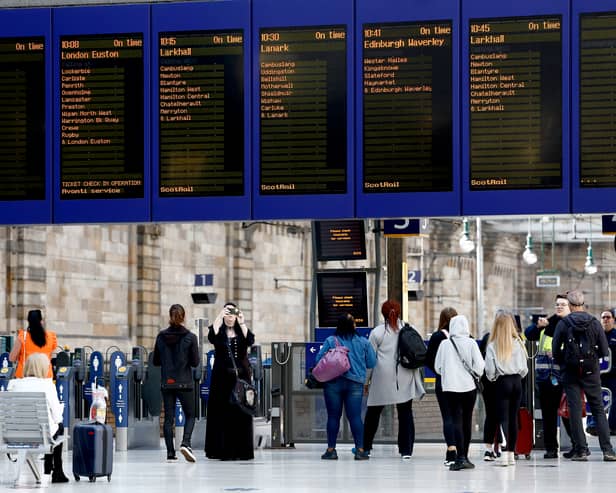 Glasgow Central train station.