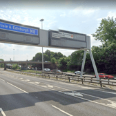 The M8 at Junction 15.