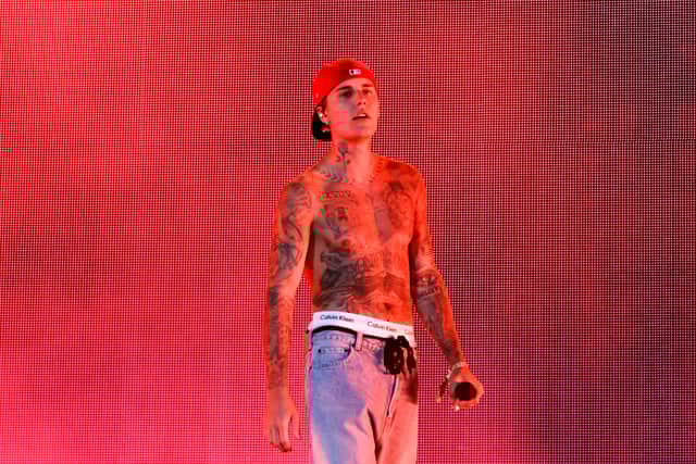 Justin Beiber performs at Coachella 2022