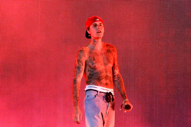 Justin Beiber performs at Coachella 2022