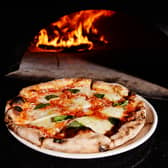 View of pizza during Netflix’s Chef’s Table: Pizza LA Reception at Pizzeria Bianco