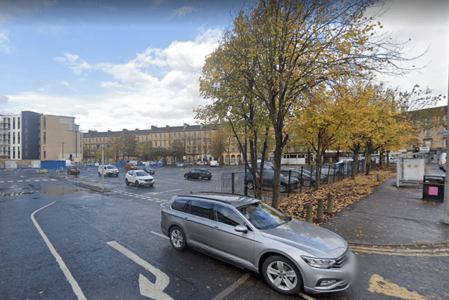 The car park in Finnieston.