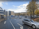 The car park in Finnieston.