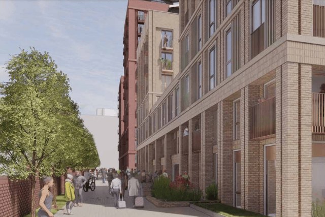 The plans for the development in Finnieston.