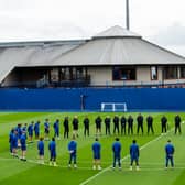 All teams at Rangers training centre observed a minutes silence in honour of the Queen.(Pic credit: Rangers FC) 