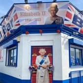 Bristol Bar completed the memorial to Queen Elizabeth II this afternoon (Pic credit: Bristol Bar) 