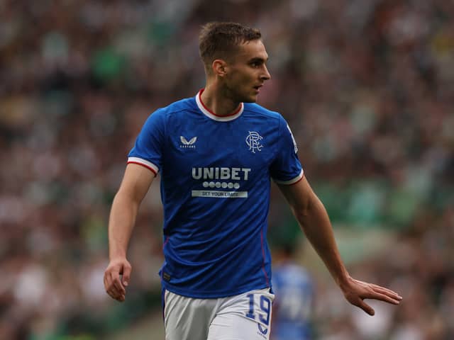 James Sands of Rangers is seen during the Cinch Scottish Premiership match between Celtic