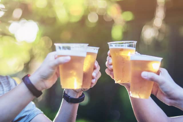 A beer garden will open near Hampden Park.