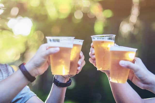 A beer garden will open near Hampden Park.