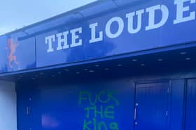 The anti-royal grafitti appeared overnight on Monday 19 September.