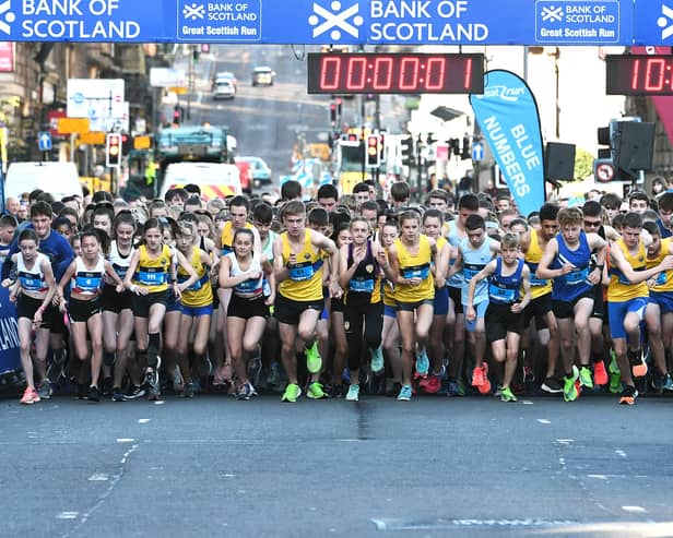 The Great Scottish Run kicked off again today 