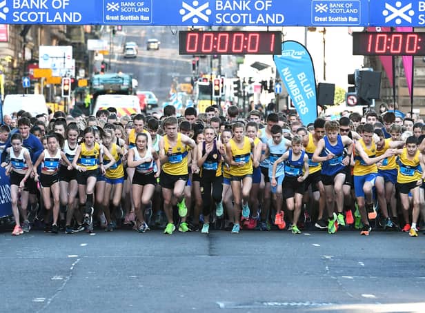 <p>The Great Scottish Run kicked off again today </p>