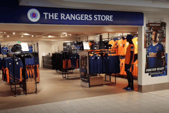 The Rangers Store in Glasgow airport was open on Monday 19 September. (Pic credit:Google/Pawel A)