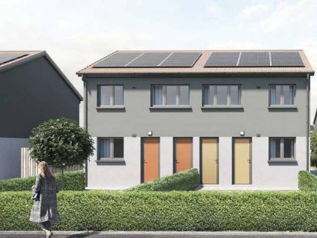 The homes in Drumchapel are being retrofit.