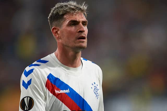 Kyle Lafferty is under investigation by Kilmarnock after a video emerged online appearing to show the ex-Rangers striker using sectarian language. 