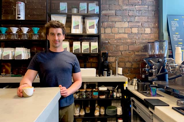 Fergus McCoss, co-founder of Hinba Coffee Roasters (Pic: Elaine Livingstone)