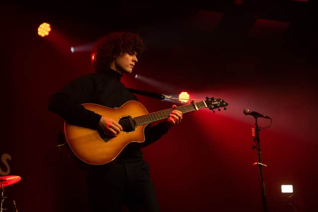 Dylan John Thomas at his first sell out show at the Barrowlands.