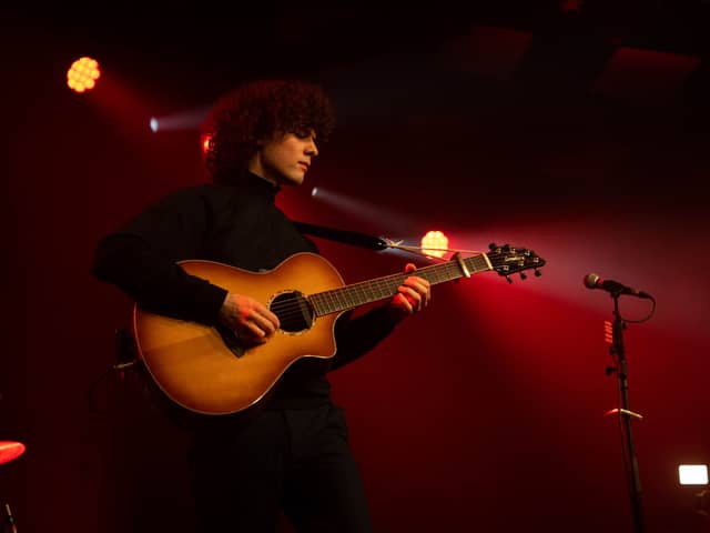 Dylan John Thomas at his first sell out show at the Barrowlands.