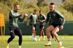 David Turnbull and Daizen Maeda are seen training