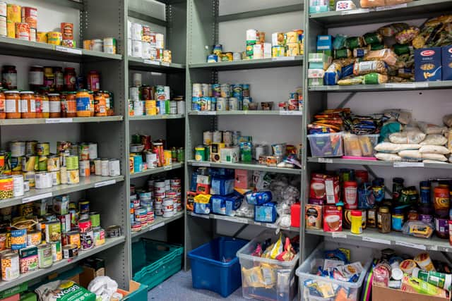 Foodbanks are receiving fewer donations.