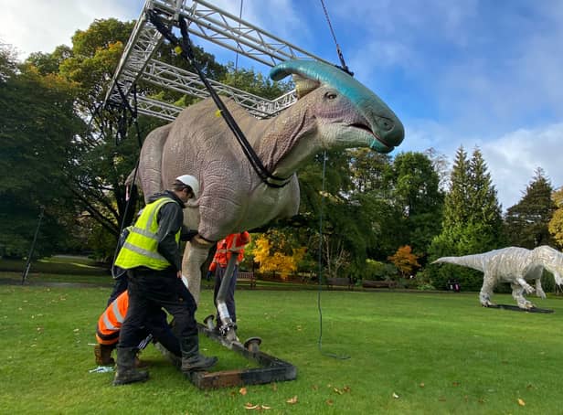 <p>The dinosaurs at the Botanic Gardens.</p>