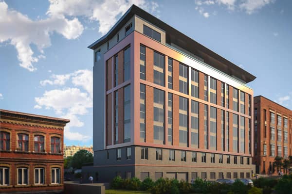 A CGI image of the building in Cathcart.