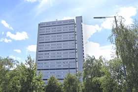 Anniesland Court and the surrounding area certainly stick out from the rest of Glasgow thanks to their Brutalist architecture. The design was meant to echo the structure of a traditional Glasgow Tenement lying on its side - lending to its odd, albeit unique, shape and structure. Fun fact: It's also the tallest listed building in Scotland.