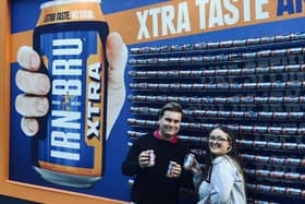 The drinkable Irn Bru billboard.