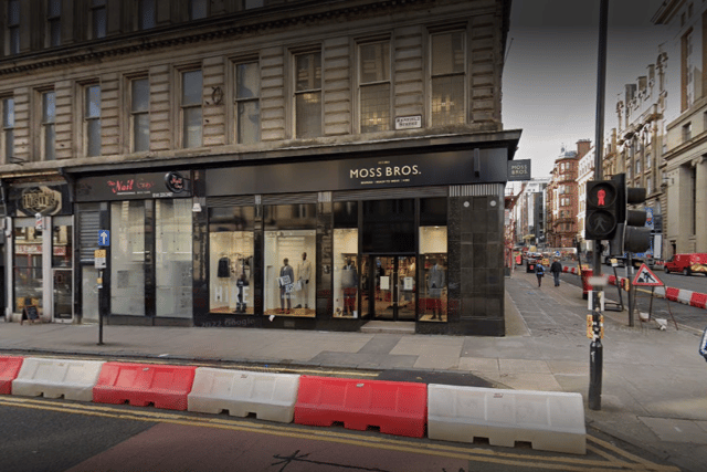 The former Moss Bros store.