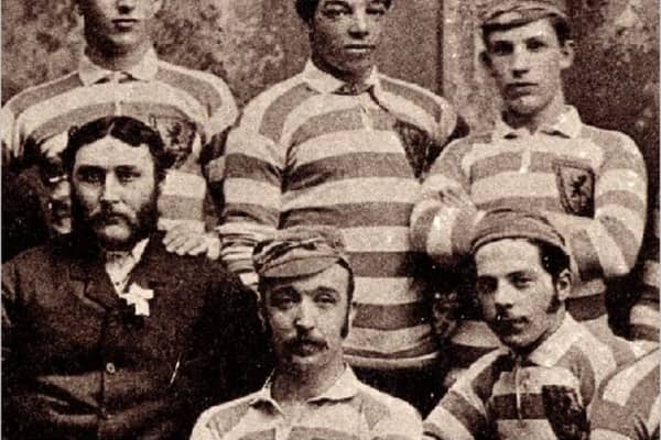 Andrew Watson, pictured top centre (Photo: Scottish Football Museum)