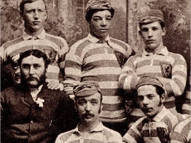 Andrew Watson, pictured top centre (Photo: Scottish Football Museum)