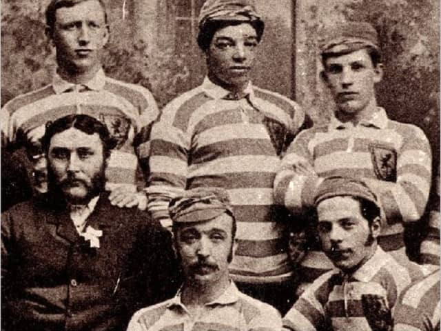 Andrew Watson, pictured top centre (Photo: Scottish Football Museum)