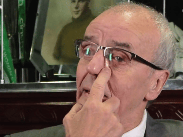 Celtic icon Frank McGarvey gave an emotional interview (Image: Twitter)