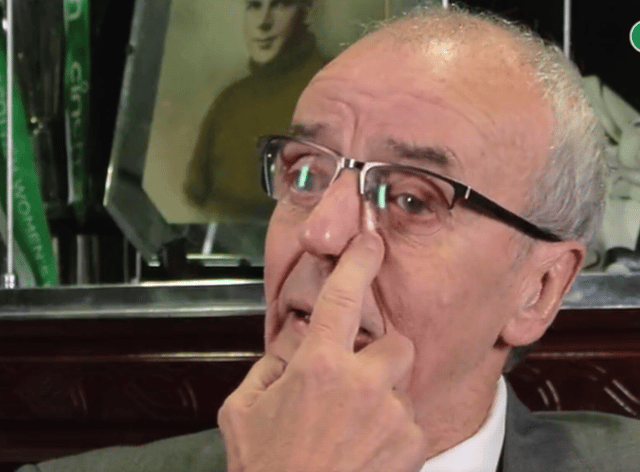 Celtic icon Frank McGarvey gave an emotional interview (Image: Twitter)